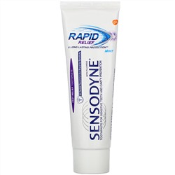 Sensodyne, Фтористая зубная паста «Мгновенный эффект», мята, 96,4 г