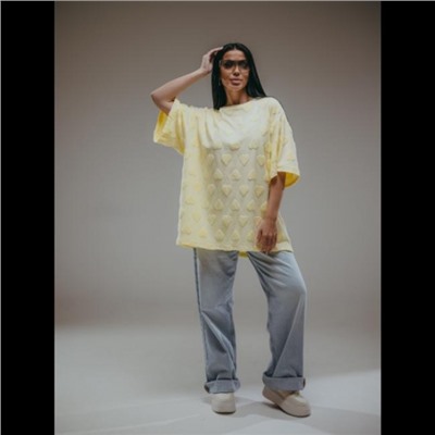 Футболка Ирбис (Махра сердца сливочное масло)