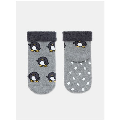 Теплые CONTE-KIDS SOF-TIKI Махровые носки с отворотом и антискользящей стопой