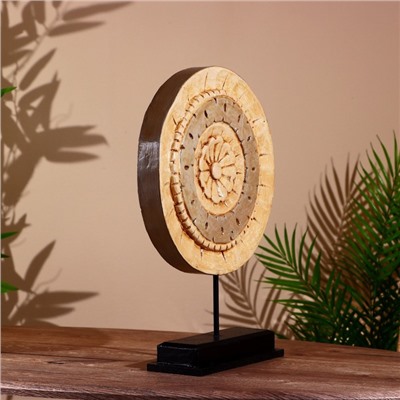 Декор на подставке «Круг», 30×9×42 см, дерево албезия