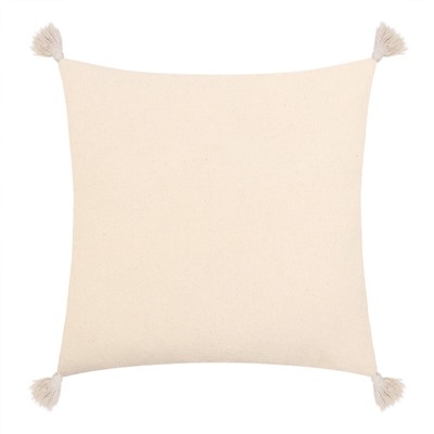 Наволочка декоративная с кисточками «Этель. Бохо», 45×45 см, 100% хлопок, молочная