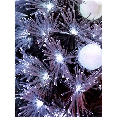 Ёлка светодиодная «Золотистый декор» 150 см, диаметр нижнего яруса 70 см, 170 веток, 13 режимов, свечение белое/тёплое белое