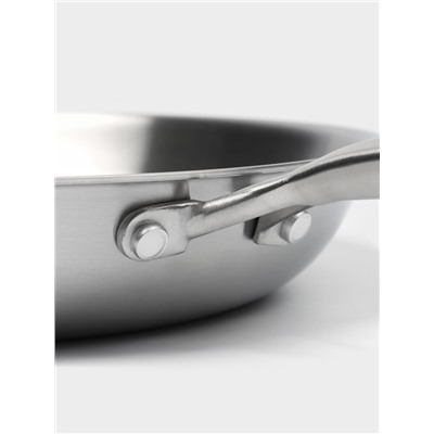 Сковорода 3Ply Hanna Knövell, d=30 см, h=5.5 см, толщина 2.2 мм, индукция, нержавеющая сталь