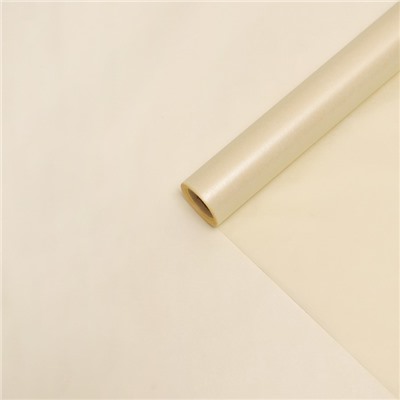 Бумага тишью «Жемчужная», слоновая кость, 50 см × 10 м