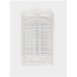 Сушилка для посуды универсальная, разборная, с поддоном, 39.5×24×29.5 см, белая