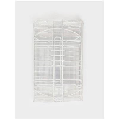 Сушилка для посуды универсальная, разборная, с поддоном, 39.5×24×29.5 см, белая