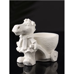Фигурное кашпо для цветов «Лошадь с тележкой», гипс, 10×10×6 см