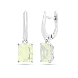 Серьги из серебра лунный камень, Ю-200М44