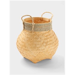 Корзина плетёная из бамбука, 40×40×40 см