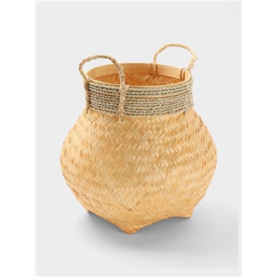 Корзина плетёная из бамбука, 40×40×40 см