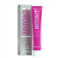 TEFIA Mypoint Перманентная крем-краска для седых волос / Special Grey 7.870, блондин коричнево-фиолетовый, 60 мл 25284