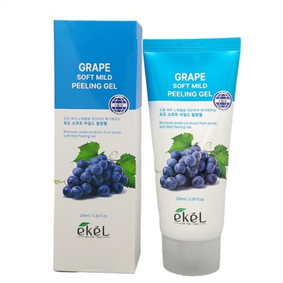 526756 Ekel Пилинг-гель для лица с экстрактом винограда / Grape Soft Mild Peeling Gel, 100 мл