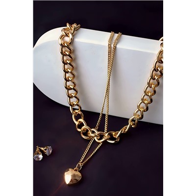 Колье Сердце двустороннее + Подарок НАТАЛИ, 1133044