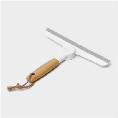 Водосгон Meli, с поворотным сгоном TRP, бамбуковая ручка, 24×20 см