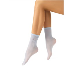 SiSi Носки calz. GLAM носки (эффект тюля с принтом стразы)