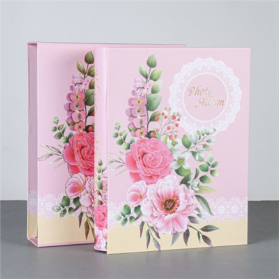 Фотоальбом 200 фото 10х15 Цветы / MX2-409 /уп 36/