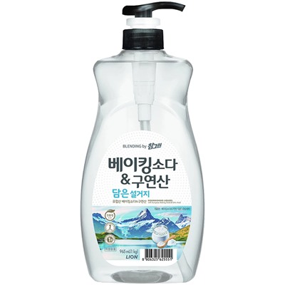 LION CHARM Green Средство для мытья посуды, овощей и фруктов (Сода и лимонная кислота) 1000 г