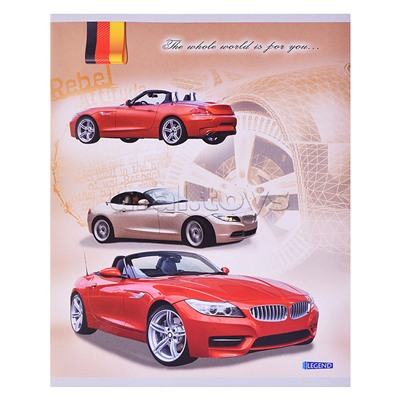 Брошюра для записей 48л. клетка "Машина-8" цвет. мел. обл., 4 диз в коробке