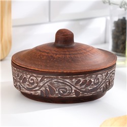 Блюдо для запекания «Ангоб», 250 мл, 8×12 см, красная глина