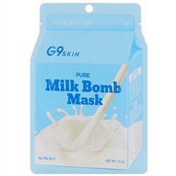 G9skin, Pure Milk Bomb, маска, 5 шт. по 21 мл