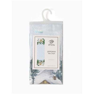 Дорожка новогодняя на стол «Этель» Forest animals 40×147 ± 5 см, 100% хл, саржа 190 г/м²