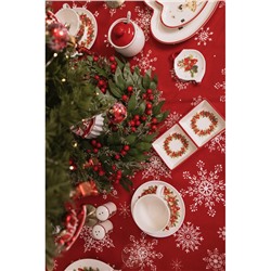 Подставка под чайный пакетик Доляна «Новогоднее настроение», 12×9.4×1.7 см, доломит, белая