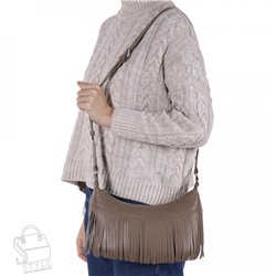 Сумка женская кожаная 3580VG gray Vitelli Grassi