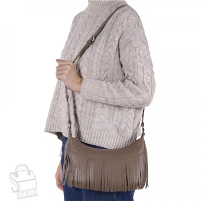 Сумка женская кожаная 3580VG gray Vitelli Grassi