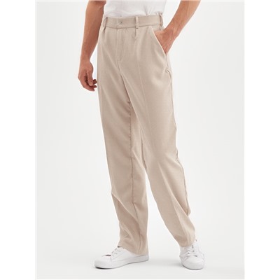 Брюки мужские MINAKU, серо-бежевые, размер 46