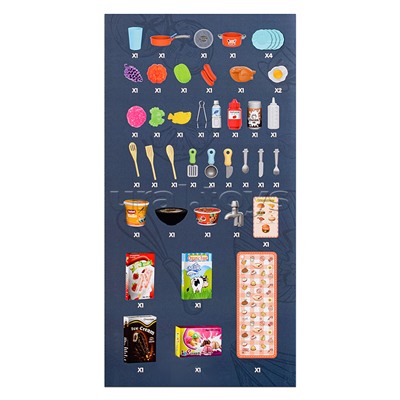 Игровой набор кухня "Время игры" цвет красный, в коробке