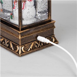 Светодиодная фигура «Снеговик и пингвин» 9×23×9 см, пластик, батарейки ААх3 (не в комплекте), USB, свечение тёплое белое