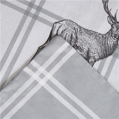 Постельное бельё 2-спальное «Этель» Silver mood, поплин