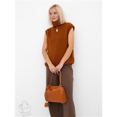 Сумка женская кожаная 1001MJ brown Polina&Eiterou  в Новосибирске