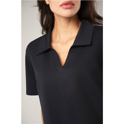 Женское базовое платье - поло Happyfox