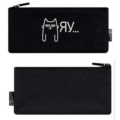 Пенал-косметичка 190х90х20 мм 72210 "МЯУ" полиэстер, молния, шелкография Феникс