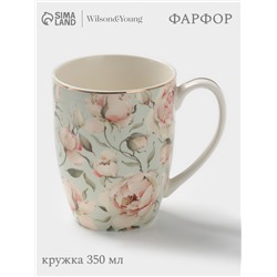 Кружка WY Pink O'hara, 350 мл, фарфор, зелёная