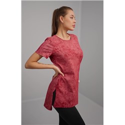 Женская удлиненная футболка с разрезами Happyfox