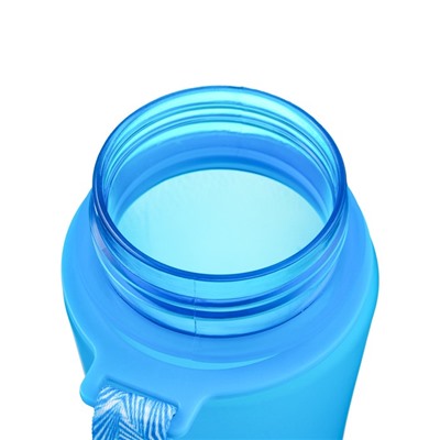 Бутылка для воды, с поильником, 600 мл, голубая