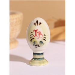 Фигурка керамика «Яйцо на ножке. Пасха», гжель, 9.5 см, МИКС