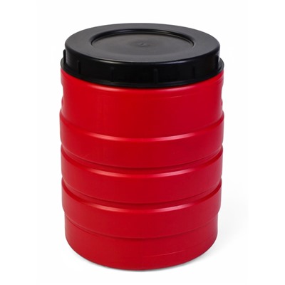 Бочка пищевая, 30 л, горловина 27 см, пластиковая, с крышкой, МИКС