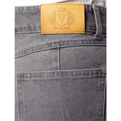 Укороченные джинсы из эластичного денима