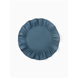 Набор салфеток «Этель», 36×36 см - 2 шт., тёмно-бирюзовый, лён 48%, хлопок 52%, 206 г/м²