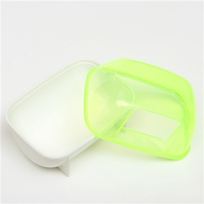 Туалет-домик для грызунов малый, 10×7×6.8 см, жёлтый