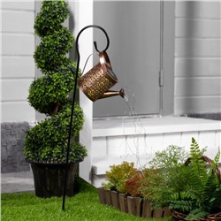 Садовый светильник «Лейка», уличный, на солнечной батарее, 21.5×16×10.5 см, 37 LED, свечение тёплое белое