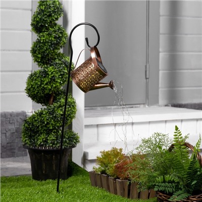 Садовый светильник «Лейка», уличный, на солнечной батарее, 21.5×16×10.5 см, 37 LED, свечение тёплое белое