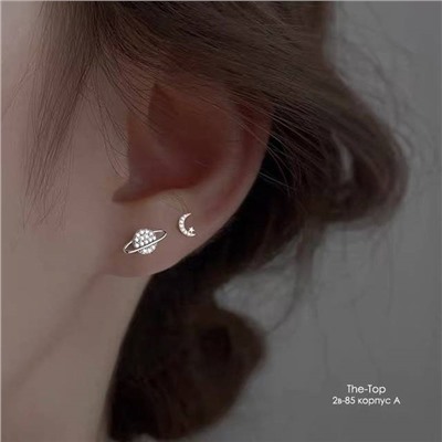 Серьги с луна и юпитер