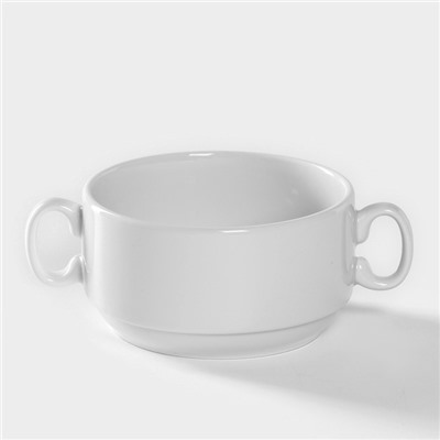 Бульонница Добрушский завод «Уют», 300 мл, фарфор, белая