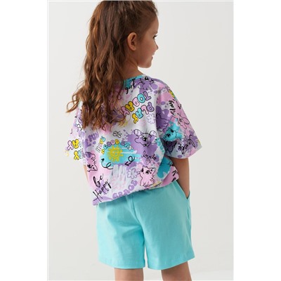 Шорты трикотажные для девочек, 2 шт в комплекте PLAYTODAY, 1240260