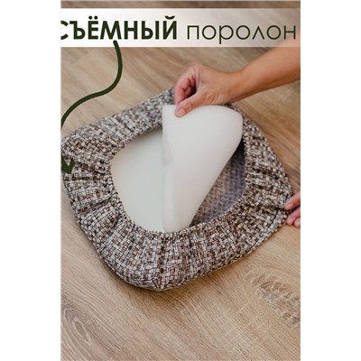 Чехол на стул 2 шт Плетенка черный НАТАЛИ, 1183611