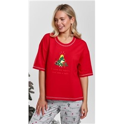 Костюм женский Праздник-3.1 (Красный)